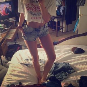 Trucker wash shorts